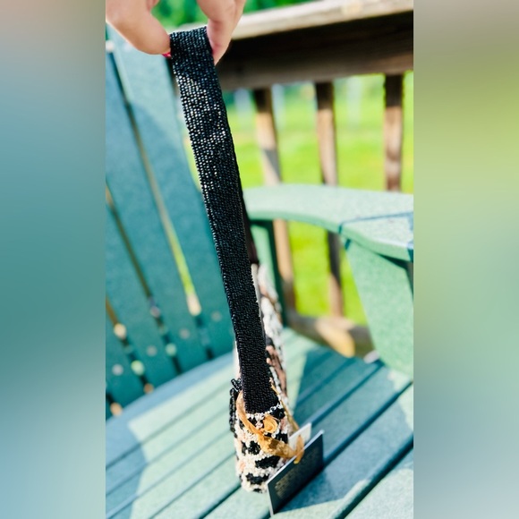 Viral Beaded Leopard Shoulder Bag – Glam Statement Purse - Picture 9 of 12